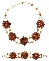 Комплект из янтаря «Вечер»