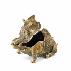 Бронзовая шкатулка «Кабан» для украшений