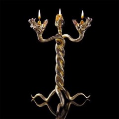 Интерьерный подсвечник «Три змеи» в подарок изысканному дому
