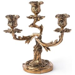 Бронзовый подсвечник «Три свечи»