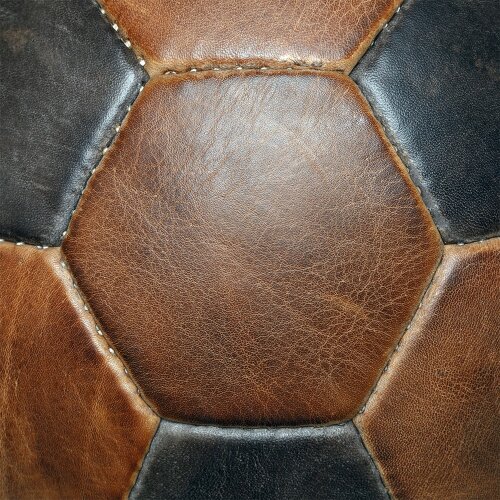 Подарочный футбольный мяч «World Cup 1970» из чёрно-коричневой кожи