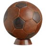 Подарочный футбольный мяч «World Cup 1970» из чёрно-коричневой кожи
