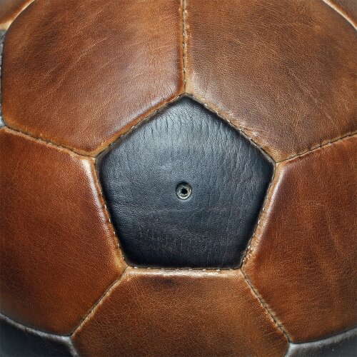 Подарочный футбольный мяч «World Cup 1970» из чёрно-коричневой кожи