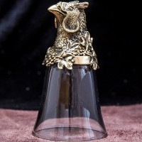 Подарочная стопка перевёртыш «Фазан» из бронзы