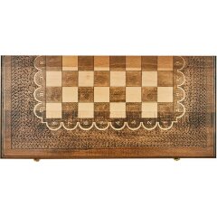Деревянные шахматы с нардами «Орнамент»