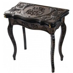 Резной ломберный стол для игры в нарды «Россия»