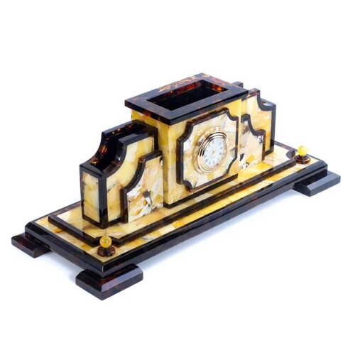 Настольный органайзер из янтаря «CLASSIC» для рабочего стола