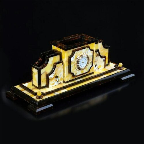 Настольный органайзер из янтаря «CLASSIC» для рабочего стола