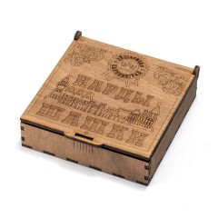 Янтарные фишки игральные «Нарды шашки» в коробке