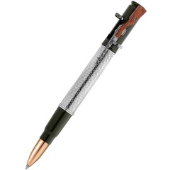 Ручка шариковая «Автомат» (серебро) мужчине на 23 февраля