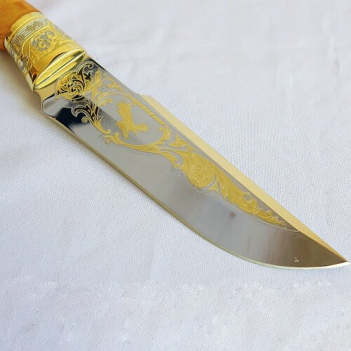 Сувенирный нож «Дикий орел» с фигуркой птицы на рукояти