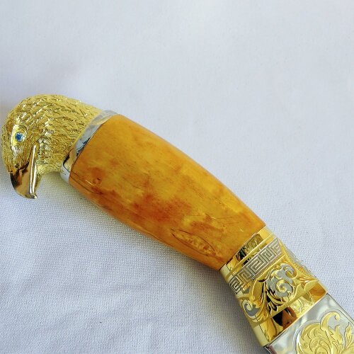 Сувенирный нож «Дикий орел» с фигуркой птицы на рукояти