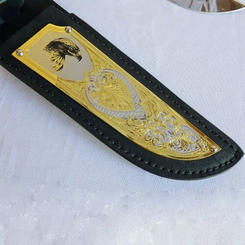 Сувенирный нож «Дикий орел» с фигуркой птицы на рукояти