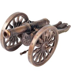 Большой бронзовый сувенир «Пушка XIX века» в подарок для мужчин любого возраста