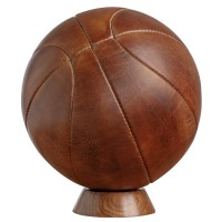 Подарочный баскетбольный мяч «Легенда» из коричневой кожи