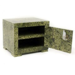 Декоративный сейф из камня змеевик «Классик» для хранения документов