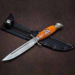 Наградной нож финка «СССР» с советским орденом на рукояти