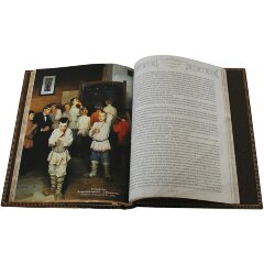 Иллюстрированная книга «История музыки» в кожаном переплёте