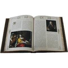 Иллюстрированная книга «История музыки» в кожаном переплёте