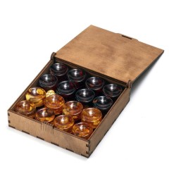 Янтарные фишки игральные «Нарды шашки» (малые)