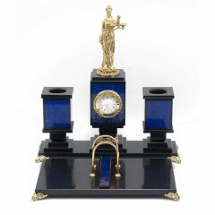 Настольный набор «Фемида» (лазурит)