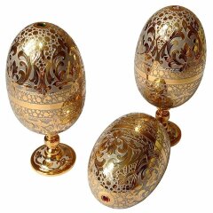 Позолоченный сувенир «Яйцо рюмки»