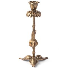 Бронзовый подсвечник «Экзотический цветок»