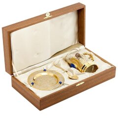 Чайный набор «Корона» (лазурит)