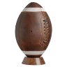 Подарочный мяч регби «American football» из натуральной кожи