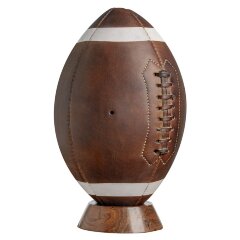 Подарочный мяч регби «American football» из натуральной кожи