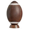 Подарочный мяч регби «American football» из натуральной кожи