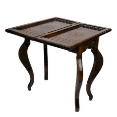 Резной стол для шахмат «Венеция» с нардами