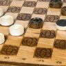 Резной стол для шахмат «Венеция» с нардами