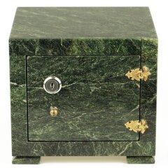 Декоративный сейф из камня змеевик «Кабинет» для хранения документов