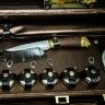 Подарочный набор для пикника «Лев» в кожаном чемодане