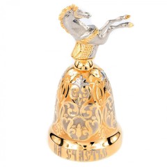 Сувенирный колокольчик «Лошадка на счастье» в подарок к Новому году
