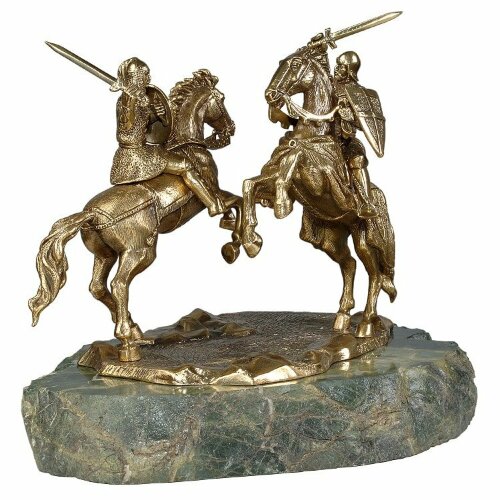 Композиция из бронзы «Поединок Давид-Сослана и Ричарда Львиное сердце»