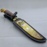 Охотничий нож «Золотой сокол» с позолоченным клинком