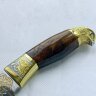 Охотничий нож «Золотой сокол» с позолоченным клинком