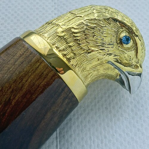 Охотничий нож «Золотой сокол» с позолоченным клинком