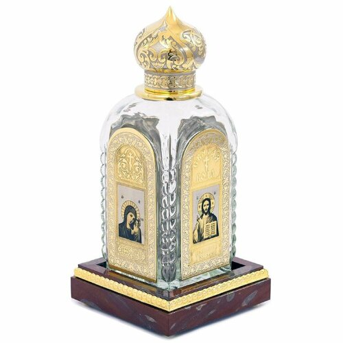 Графин «Святая вода» с позолоченным декором