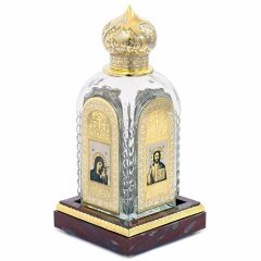 Графин «Святая вода» с позолоченным декором