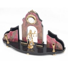 Настольный набор «Фемида» (родонит долерит)