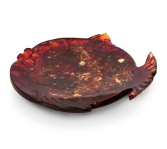 Тарелка из янтаря «Рыбка»