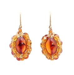 Серьги из янтаря «Весенний дар»