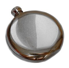 Круглая металлическая фляжка «Гербовая» для алкоголя