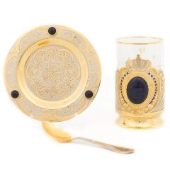 Чайный набор «Корона» (авантюрин)