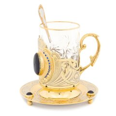 Чайный набор «Корона» (авантюрин)