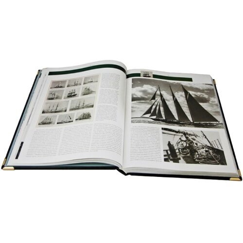 Подарочная книга «Парусные яхты. История и современность» в кожаном переплёте