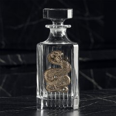 Подарочный набор бокалов для виски «Змея» (6 шт.) со Штофом символ года 2025